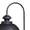 Vaxcel Harwich 1L Black Coastal Outdoor Dome Barn Post Light Clear Glass OP21505TB - alternate 5